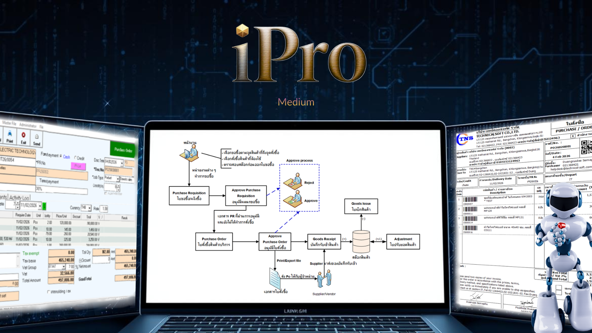 โปรแกรมบริหารงานฝ่ายจัดซื้อ, iPro, โปรแกรมระบบฝ่ายจัดซื้อ,ระบบฝ่ายจัดซื้อ, โปรแกรมจัดซื้อ, โปรแกรมจัดจ้าง, ระบบงานจัดซื้อ, โปรแกรมสำหรับแผนกจัดซื้อ, โปรแกรมจัดซื้อจัดจ้าง,ระบบสร้างใบขอซื้อ,ระบบสร้างใบสั่งซื้อ,โปรแกรมเปิด PO,โปรแกรมเปิด PR, Purchasing Management, Purchase Order System, ระบบจัดซื้อ, Procurement, แบบฟอร์มแผนกจัดซื้อ, กระบวนการอนุมัติเอกสารใบสั่งซื้อ,Purchase Requisition, Purchase Order, ใบขอซื้อสินค้า, ใบสั่งซื้อสินค้า, ระบบจัดซื้อจัดจ้างออนไลน์, ระบบควบคุมงบประมาณซื้อ, Budget control